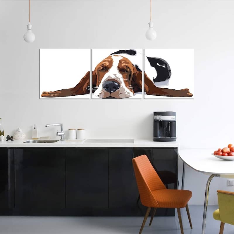 iCanvas ''Workin' Like A Dog'' by Julie Ahmad