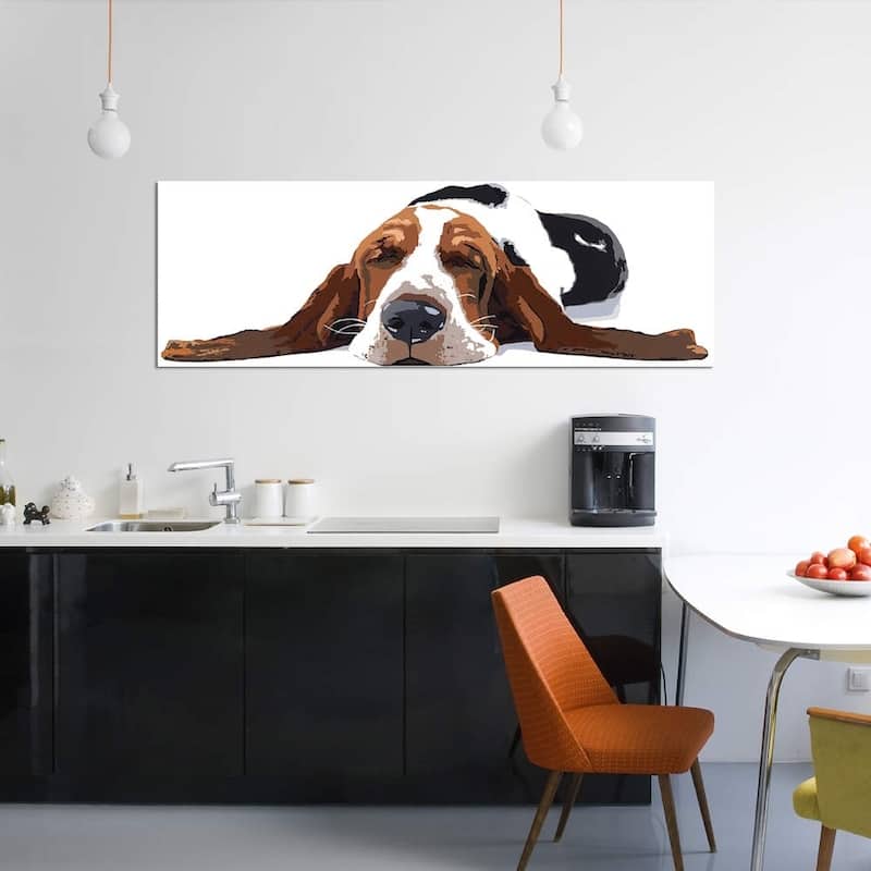 iCanvas ''Workin' Like A Dog'' by Julie Ahmad