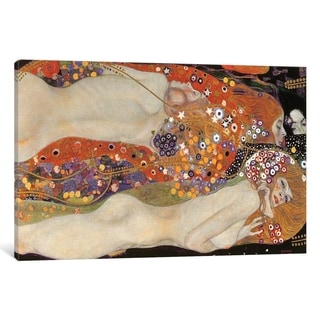 Mermaids by Gustav Klimt Giclee Fine Art Print Reproduction on Canvas