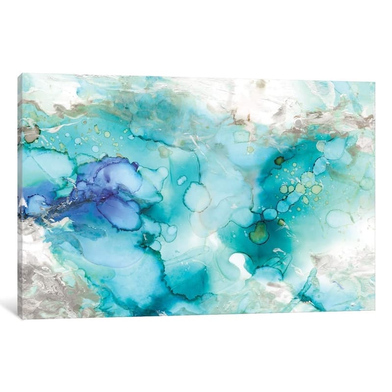 iCanvas ''Teal Marble'' by Carol Robinson
