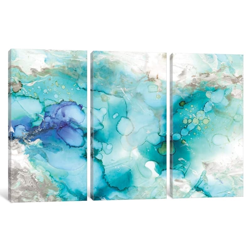 iCanvas ''Teal Marble'' by Carol Robinson