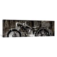 Shop 'Motorcycle' 24x72-inch Triptych Canvas Art Print - Free Shipping ...
