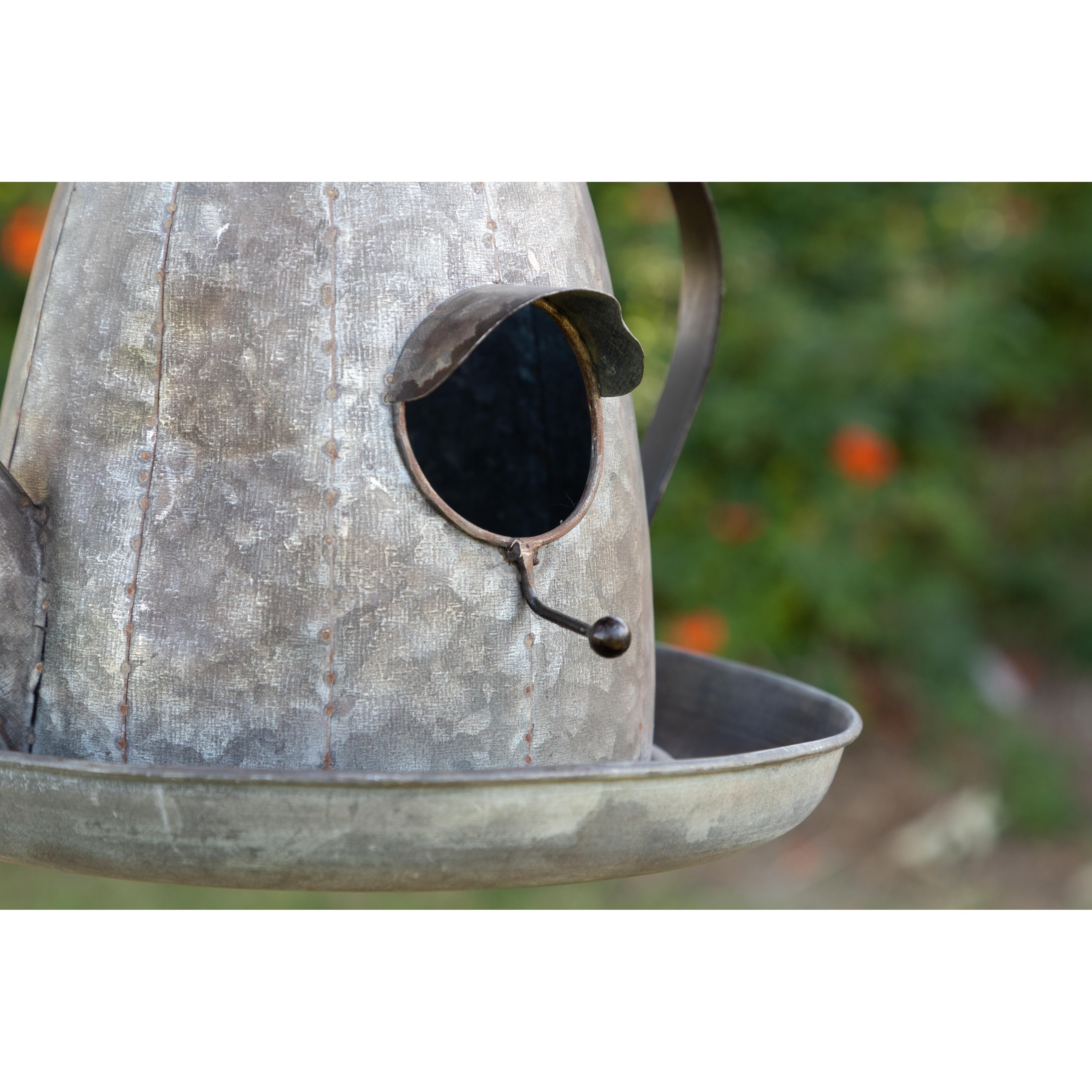 Alpine Metal Tea Pot Birdhouse, 20 Inch Tall - Bed Bath & Beyond - 25437051