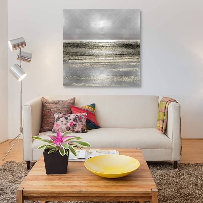 iCanvas 'Silver Seascape I' by Michelle Matthews
