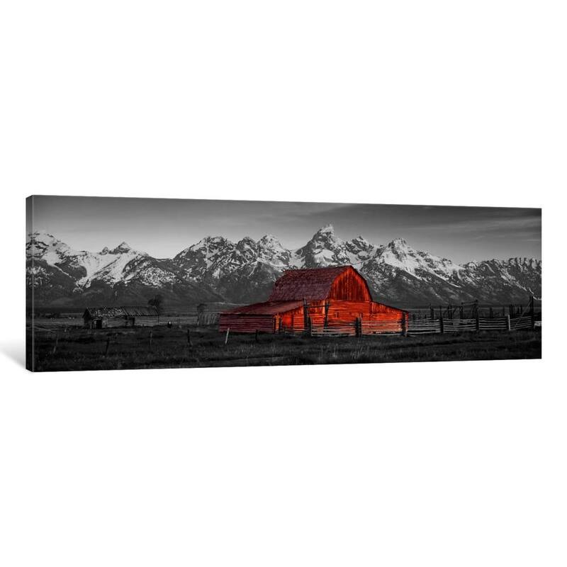 iCanvas ''Barn, Grand Teton NP with Color Pop'' by Panoramic Images