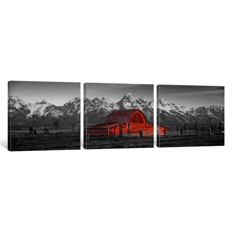 iCanvas ''Barn, Grand Teton NP with Color Pop'' by Panoramic Images