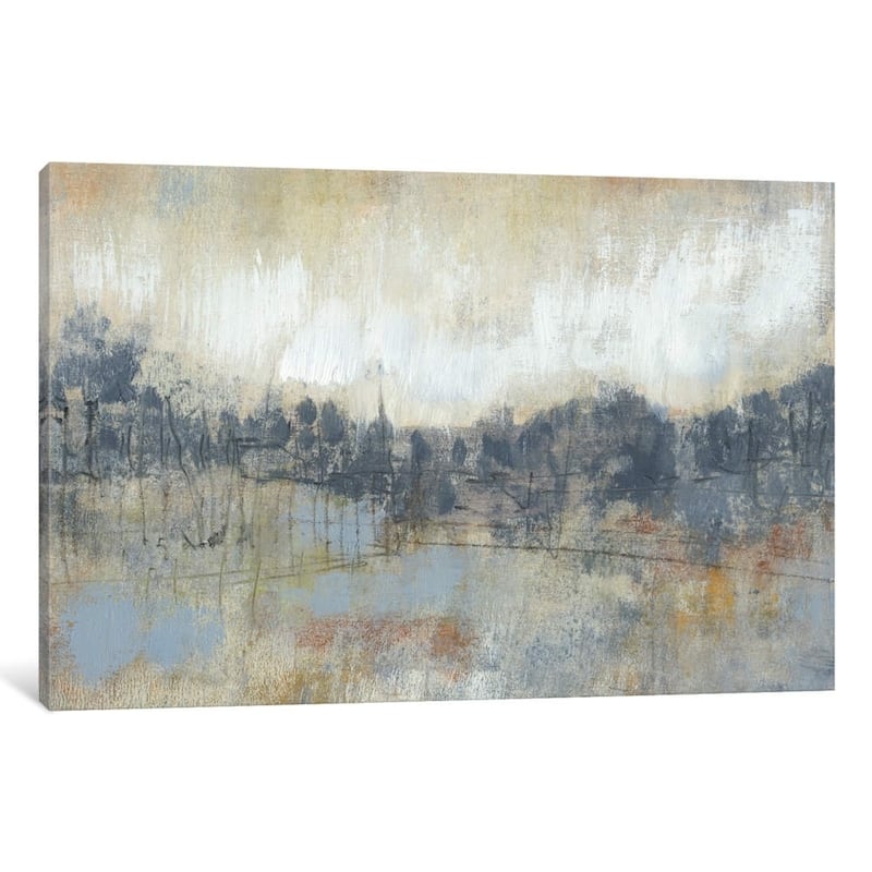 iCanvas ''Cool Grey Horizon I'' by Jennifer Goldberger