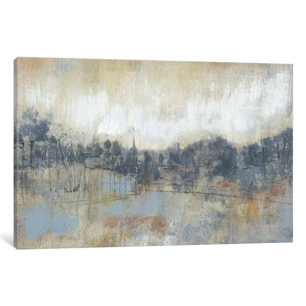 iCanvas ''Cool Grey Horizon I'' by Jennifer Goldberger