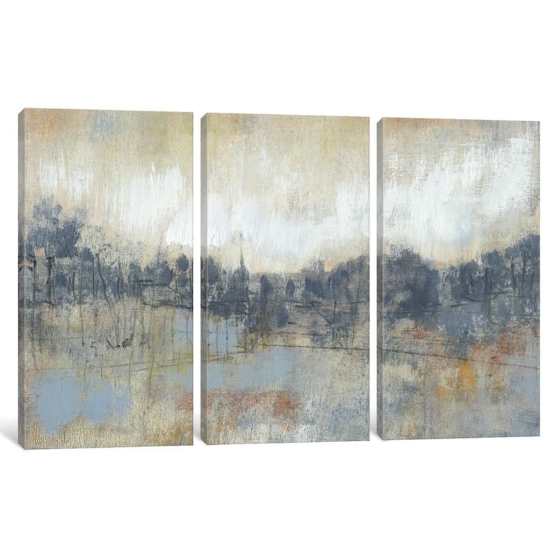 iCanvas ''Cool Grey Horizon I'' by Jennifer Goldberger