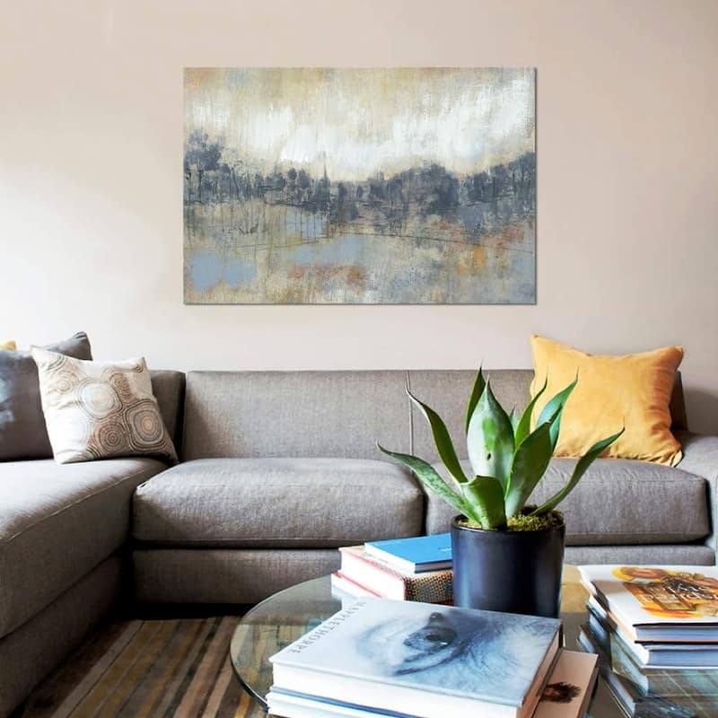 iCanvas ''Cool Grey Horizon I'' by Jennifer Goldberger