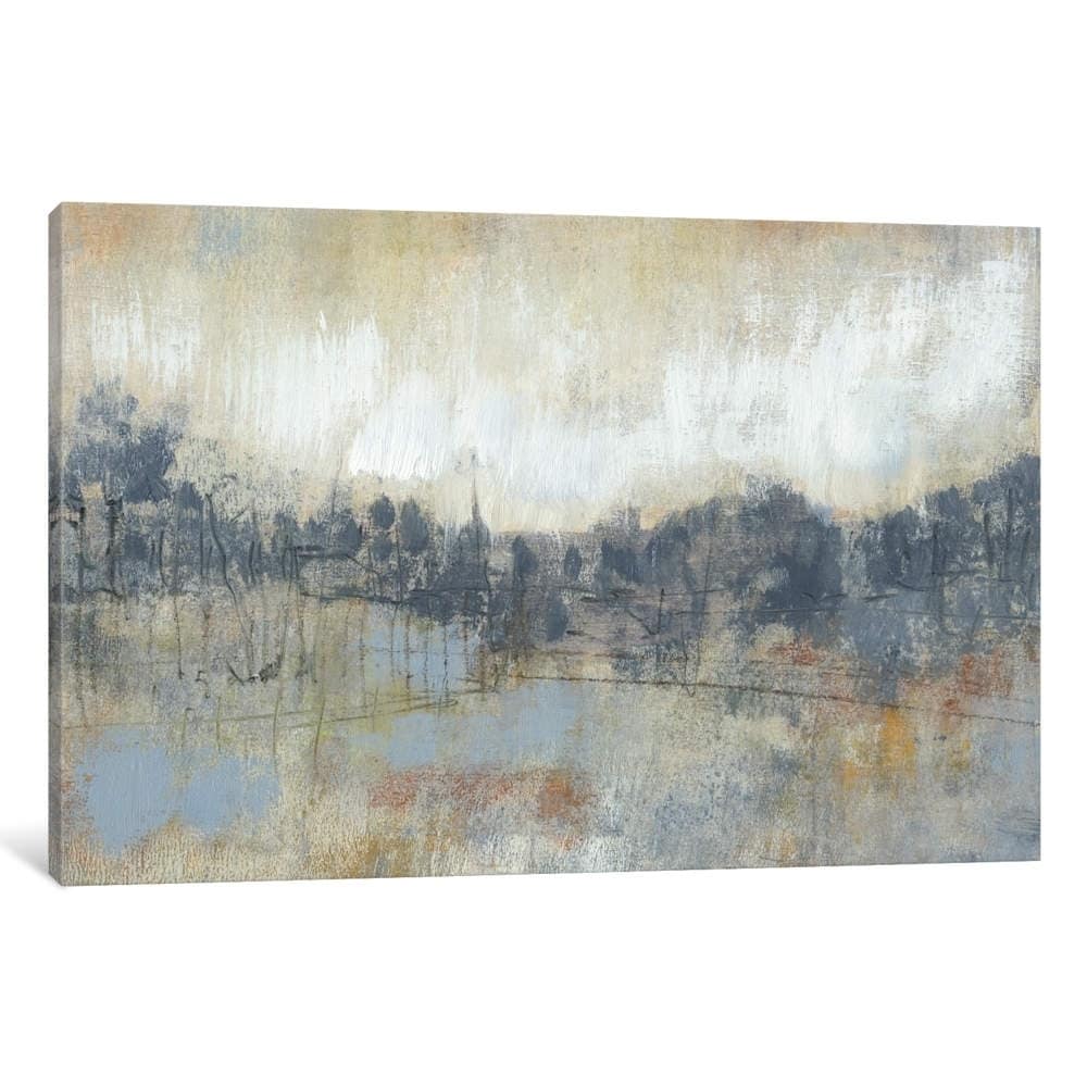 iCanvas ''Cool Grey Horizon I'' by Jennifer Goldberger