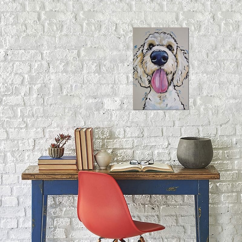 iCanvas ''Goldendoodle - Murphy Whimsical'' by Hippie Hound Studios