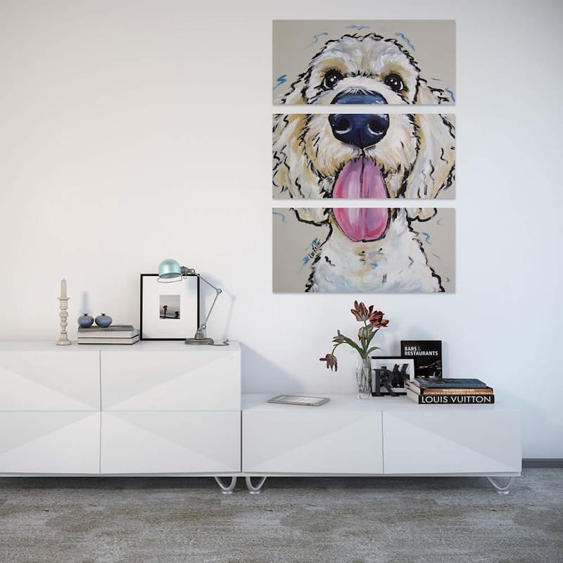 iCanvas ''Goldendoodle - Murphy Whimsical'' by Hippie Hound Studios