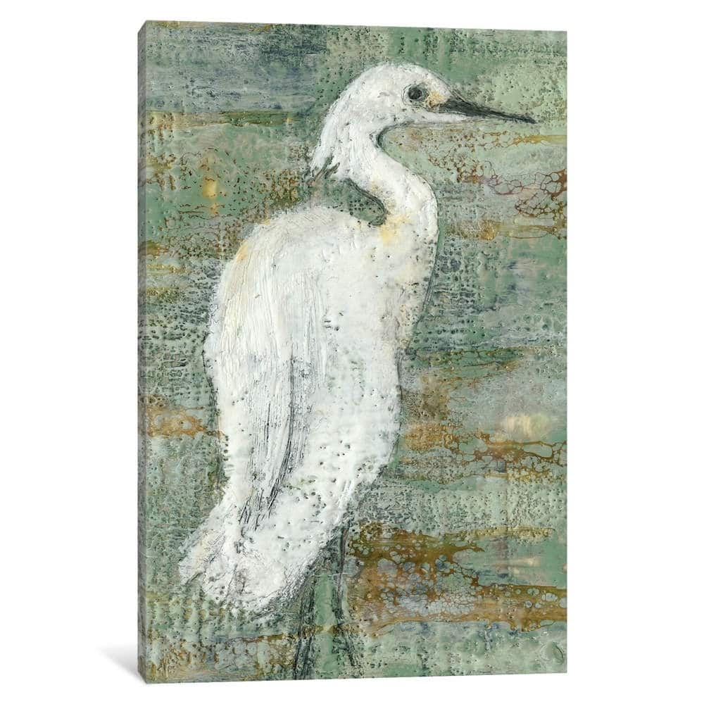iCanvas ''Textured Heron II'' by Jennifer Goldberger