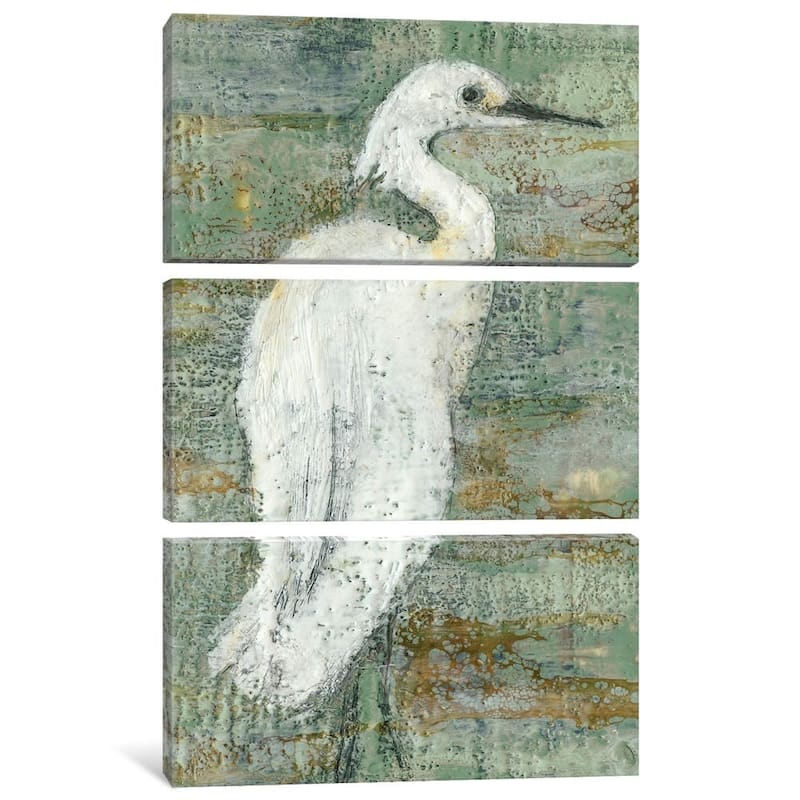 iCanvas ''Textured Heron II'' by Jennifer Goldberger