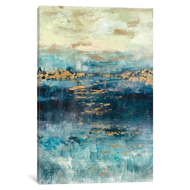 iCanvas ''Teal & Gold Scape'' by Julian Spencer