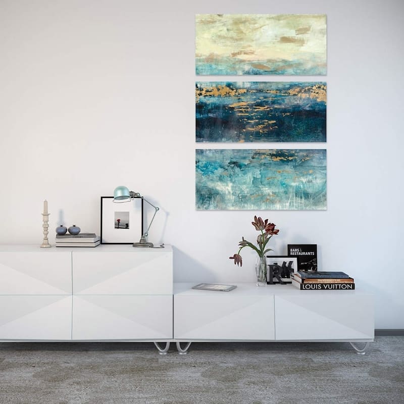 iCanvas ''Teal & Gold Scape'' by Julian Spencer