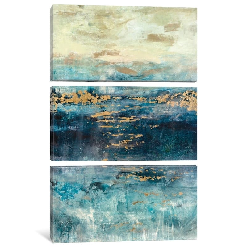 iCanvas ''Teal & Gold Scape'' by Julian Spencer