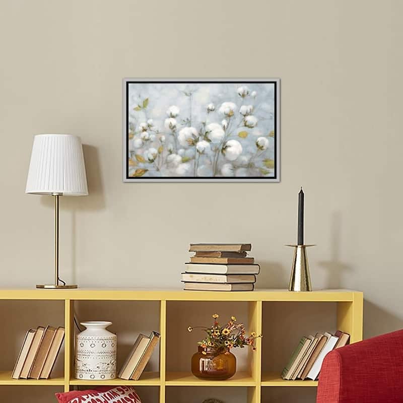 iCanvas ''Cotton Field In Blue Gray'' by Julia Purinton