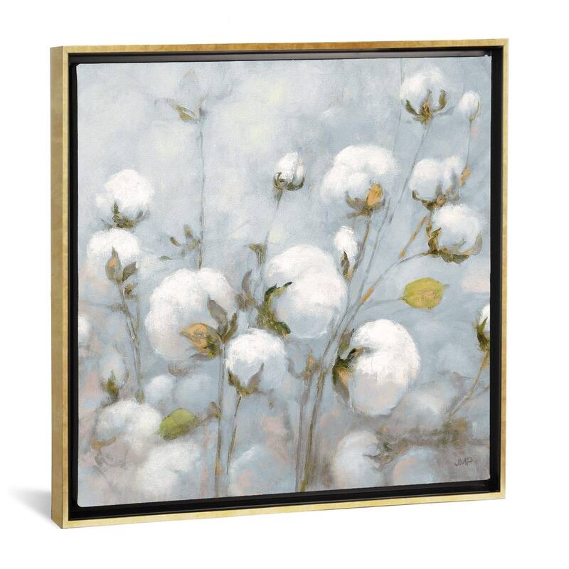 iCanvas ''Cotton Field In Blue Gray Square'' by Julia Purinton