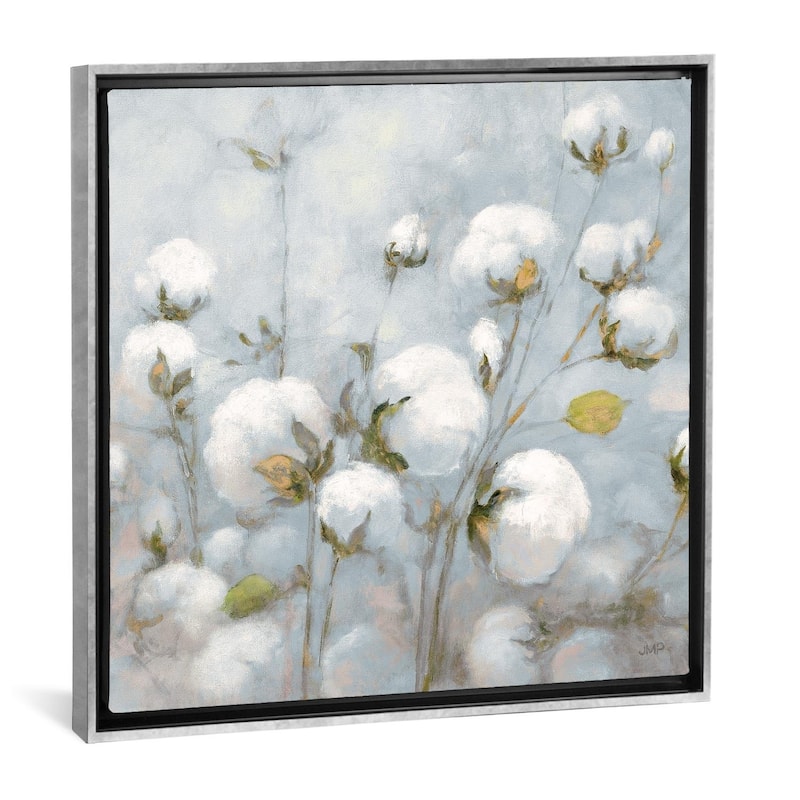 iCanvas ''Cotton Field In Blue Gray Square'' by Julia Purinton