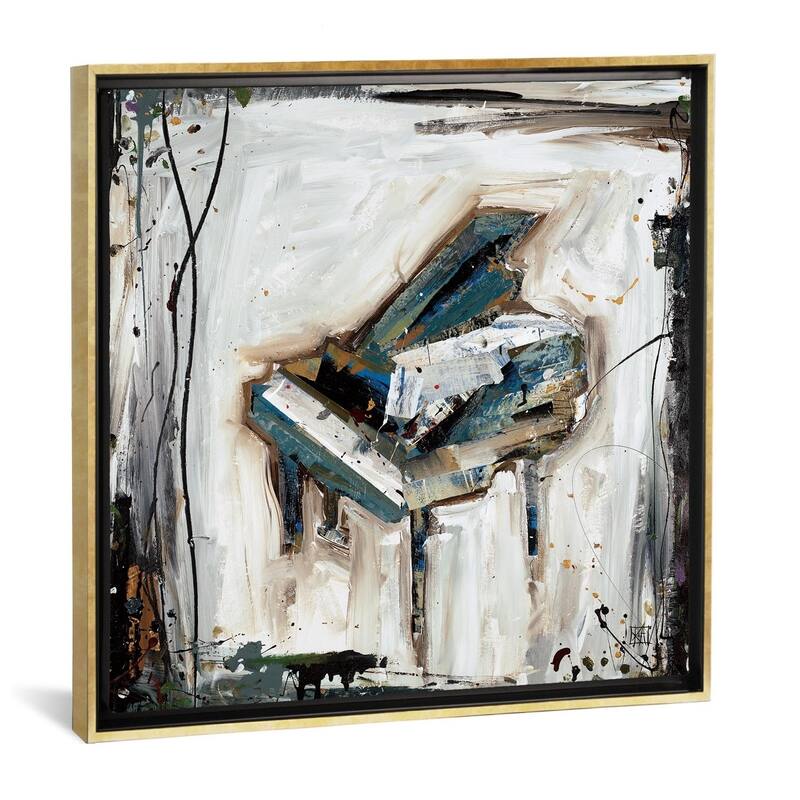 iCanvas ''Imprint Piano'' by Kelsey Hochstatter