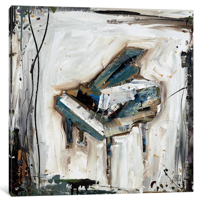 iCanvas ''Imprint Piano'' by Kelsey Hochstatter
