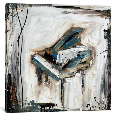 iCanvas ''Imprint Piano'' by Kelsey Hochstatter