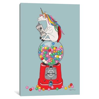 iCanvas ''Unicorn Gumball Poop'' by Notsniw Art