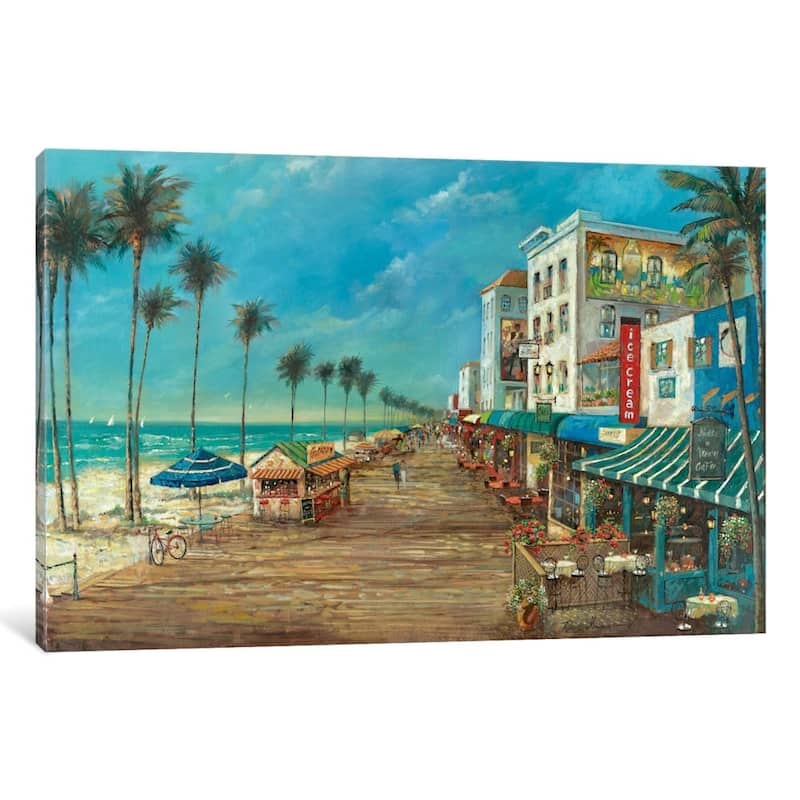 iCanvas ''A Day On The Boardwalk'' by Ruane Manning