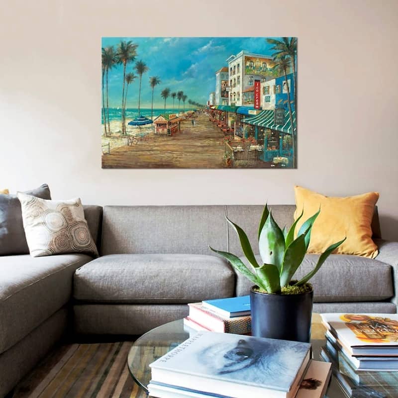iCanvas ''A Day On The Boardwalk'' by Ruane Manning