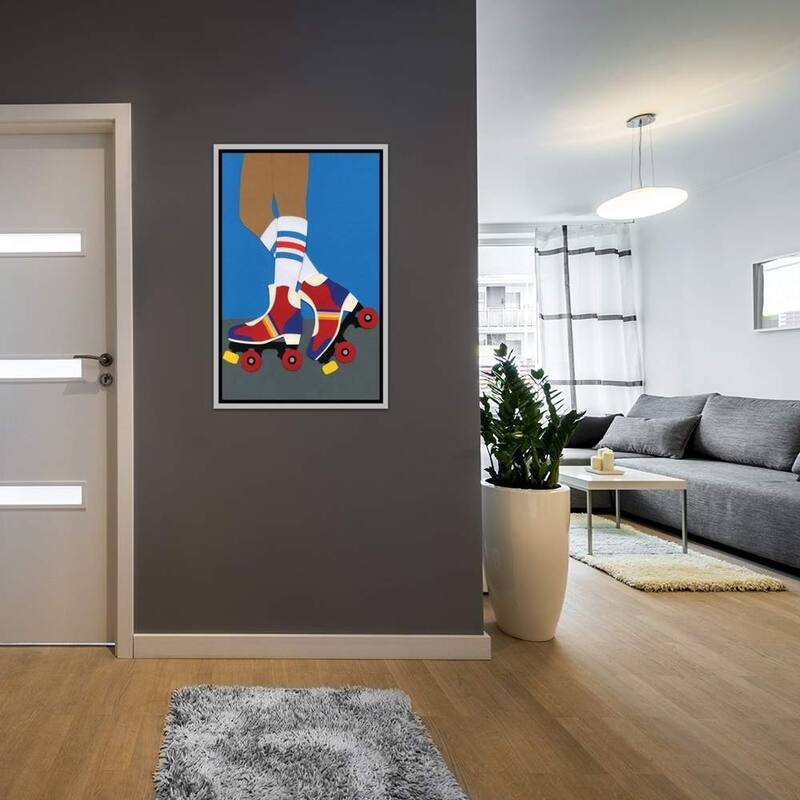 iCanvas ''70s Roller Skate Girl'' by Rosi Feist