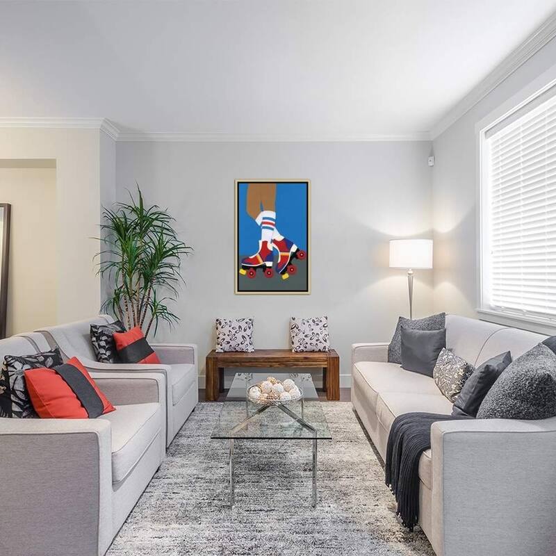 iCanvas ''70s Roller Skate Girl'' by Rosi Feist