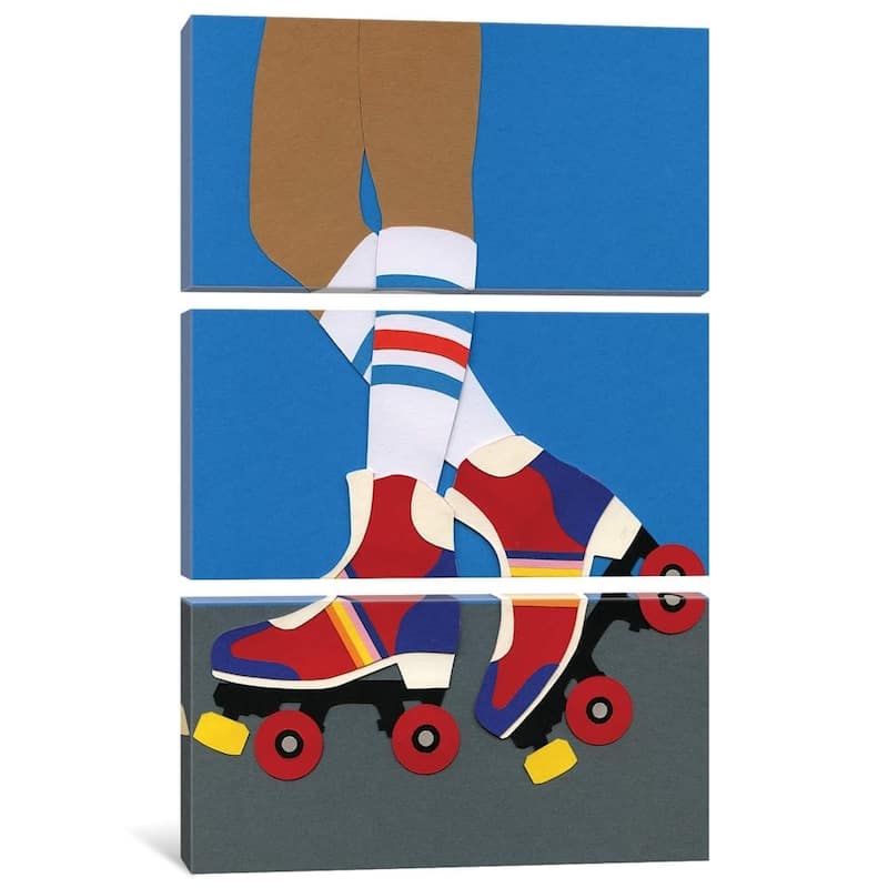 iCanvas ''70s Roller Skate Girl'' by Rosi Feist