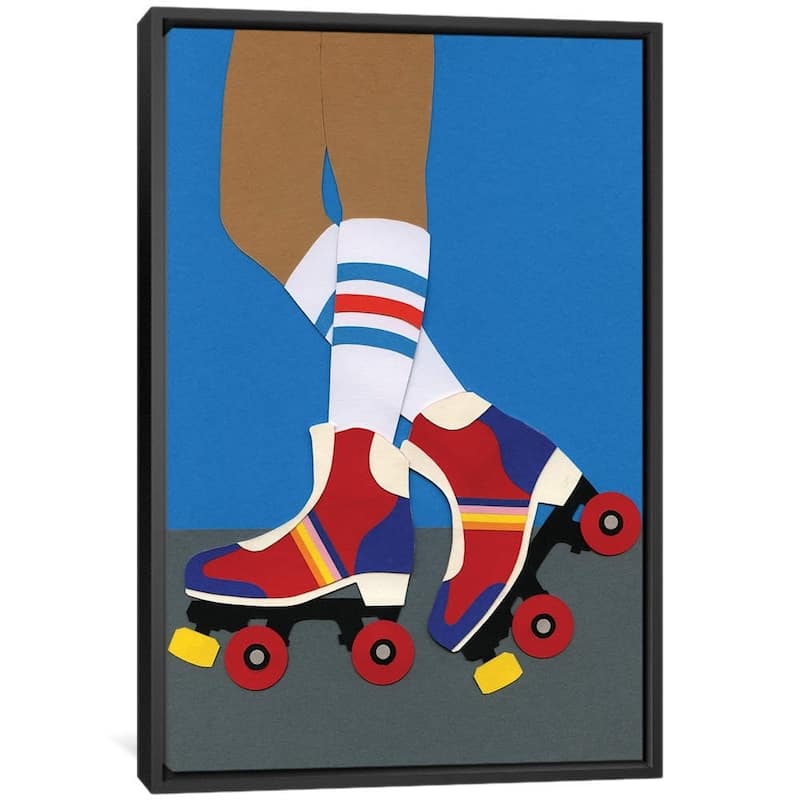 iCanvas ''70s Roller Skate Girl'' by Rosi Feist