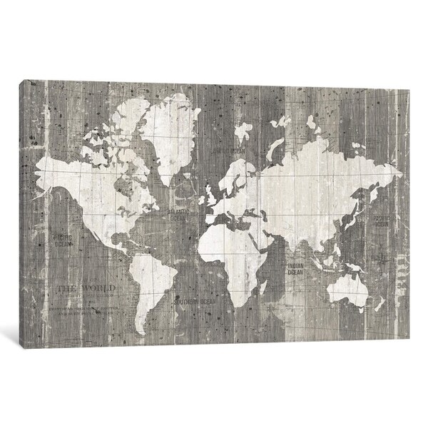 iCanvas ''Old World Map'' by Wild Apple Portfolio