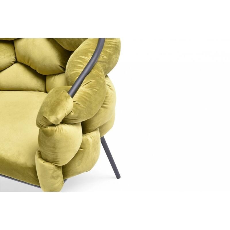 Modrest Debra Modern Green Fabric Dining Chair