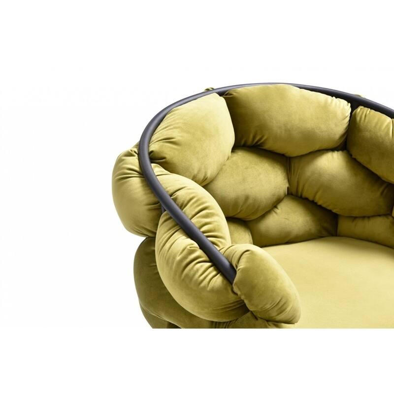 Modrest Debra Modern Green Fabric Dining Chair