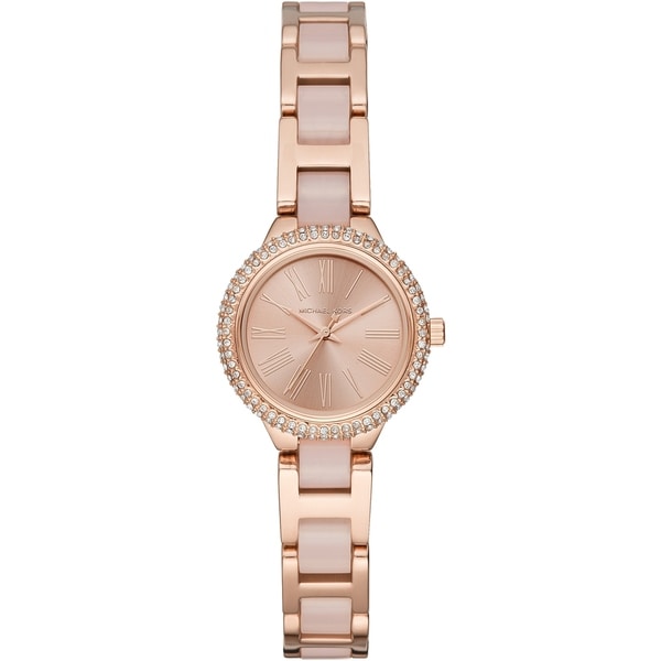 michael kors petite rose gold watch