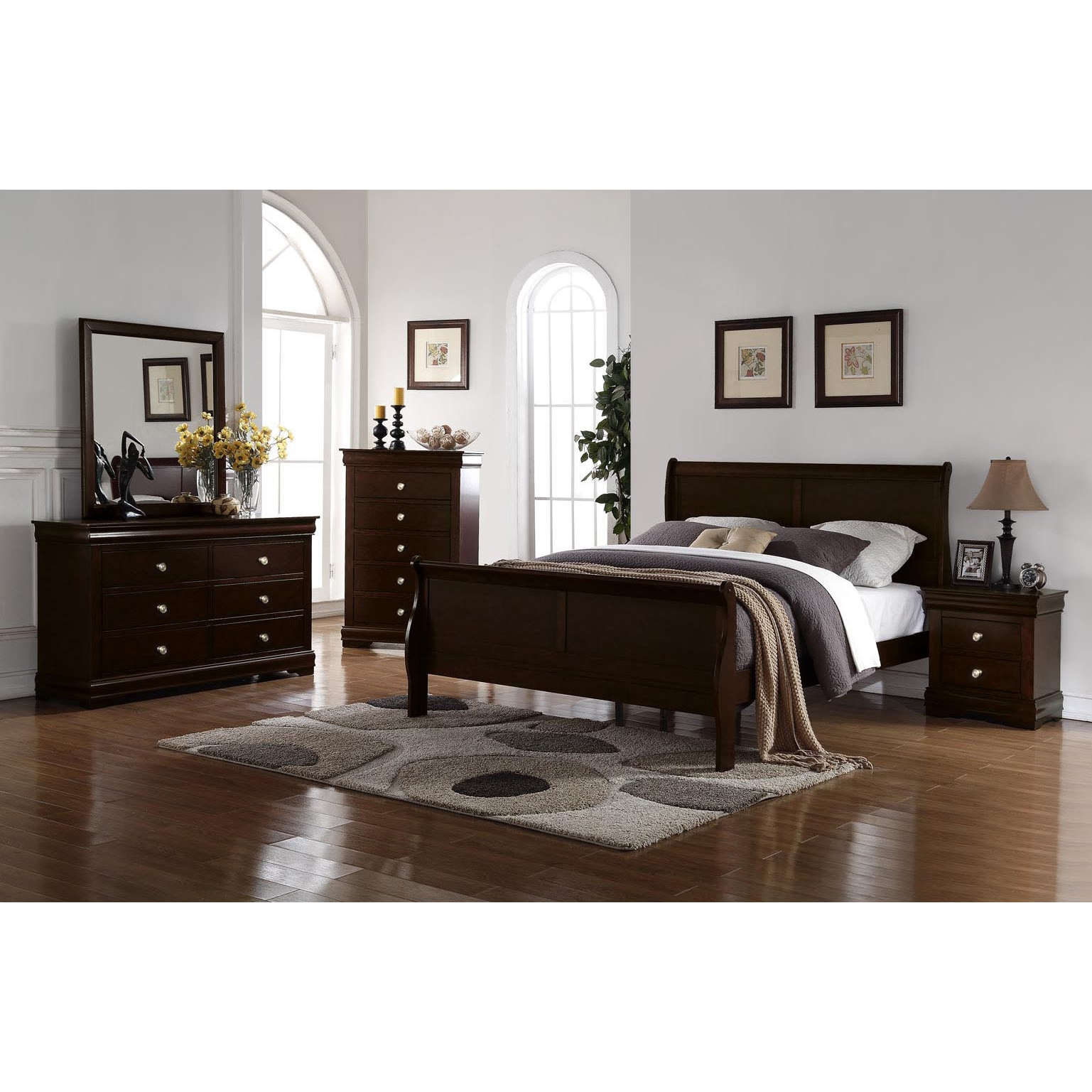 Ocala Louis Philippe 4pc Bedroom Set By Greyson Living