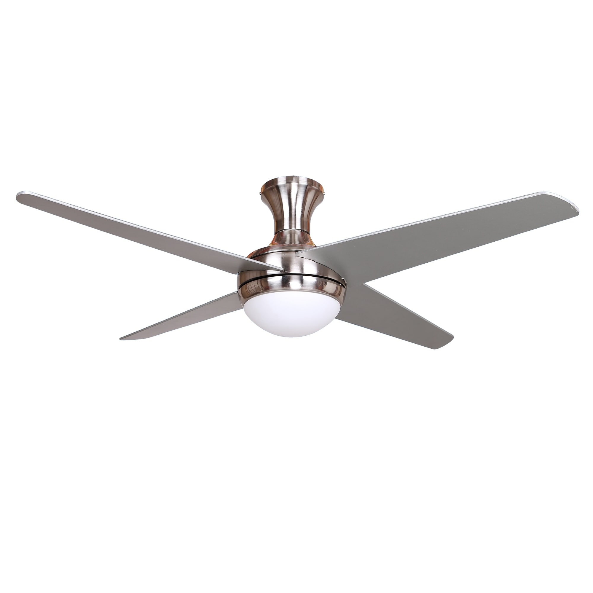 Shop Ascent 4 Blade Ceiling Fan In Silver And Black Blades On