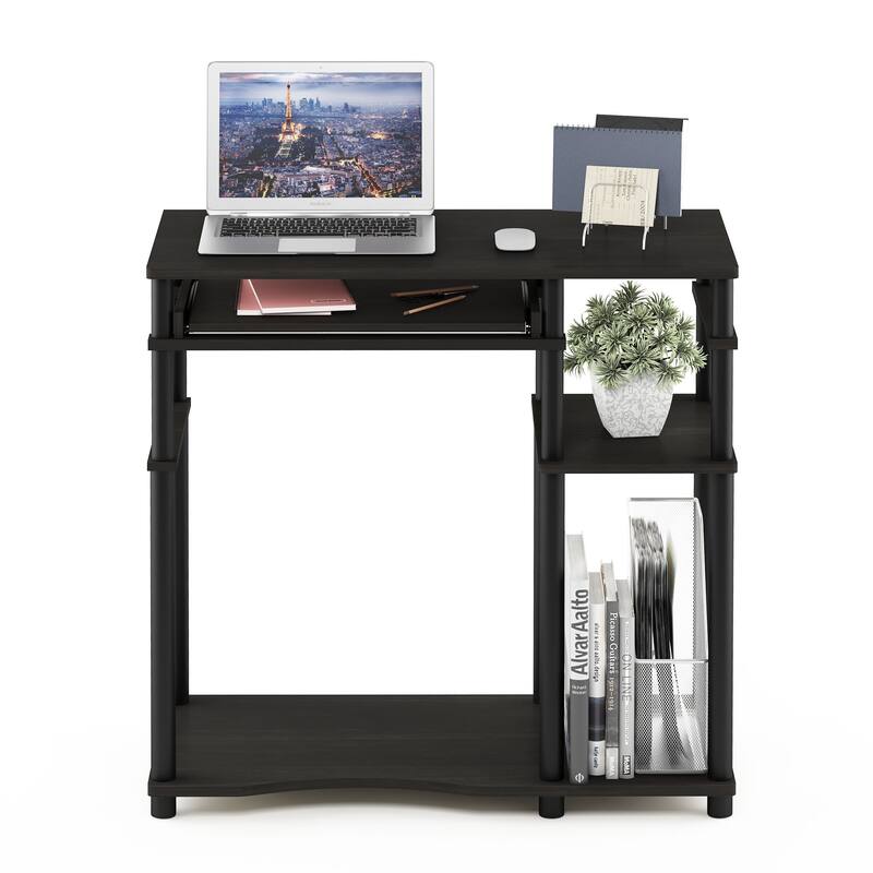 Porch & Den Dunckley Espresso Computer Desk With Bookshelf - Brown