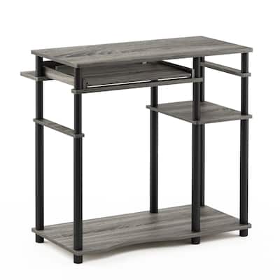 Porch & Den Dunckley Espresso Computer Desk With Bookshelf