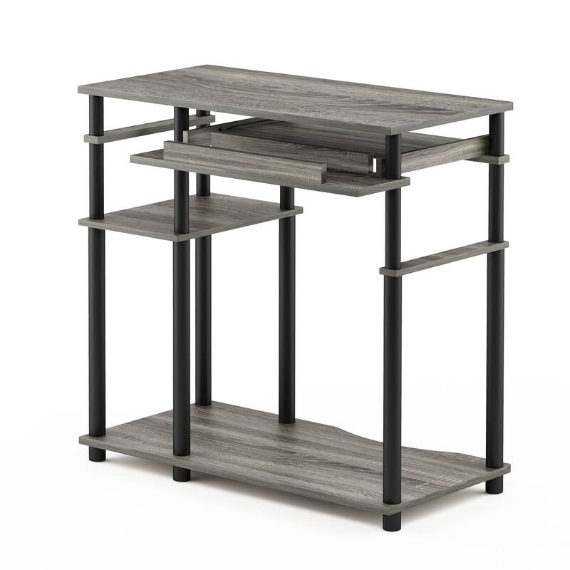 Porch & Den Dunckley Espresso Computer Desk With Bookshelf