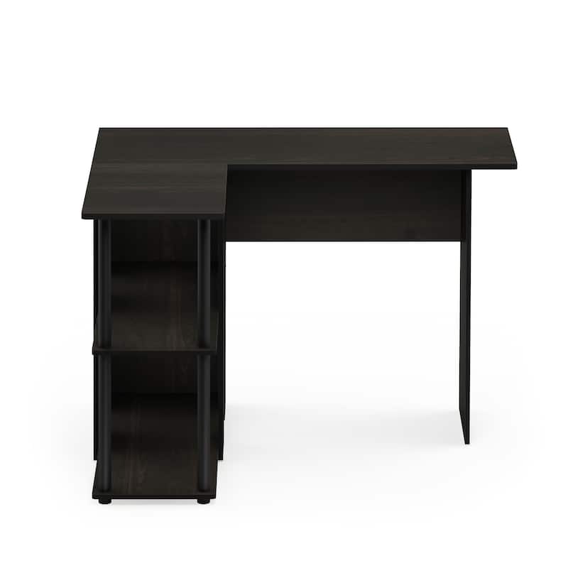 Porch & Den Dunckley Contemporary L-shaped Corner Desk with Bookshelf