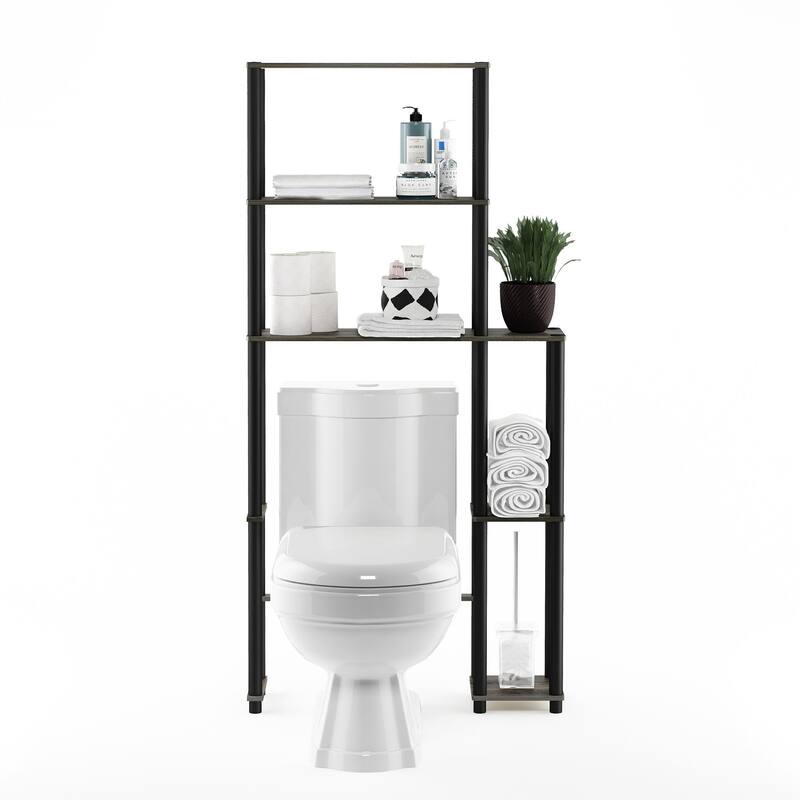 Porch & Den Longfellow 5-shelf Toilet Space Saver - French Oak Grey
