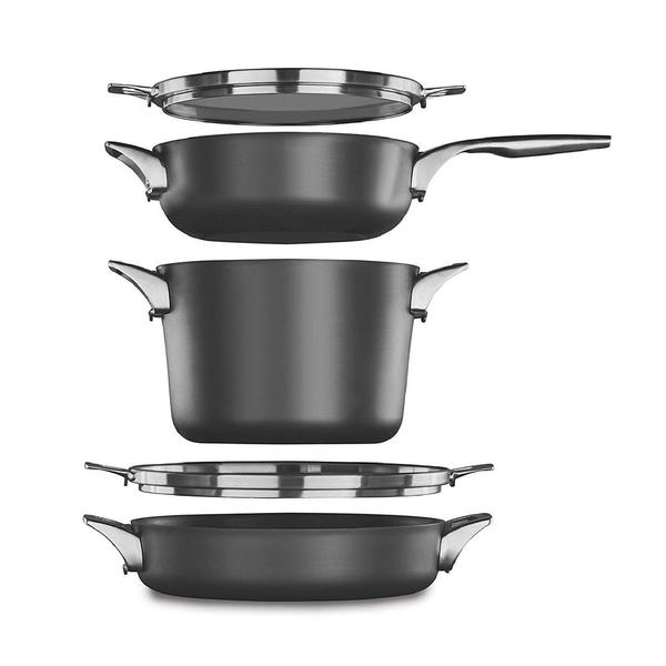 Calphalon Premier Space Saving Hard Anodized Nonstick Supper Club Set