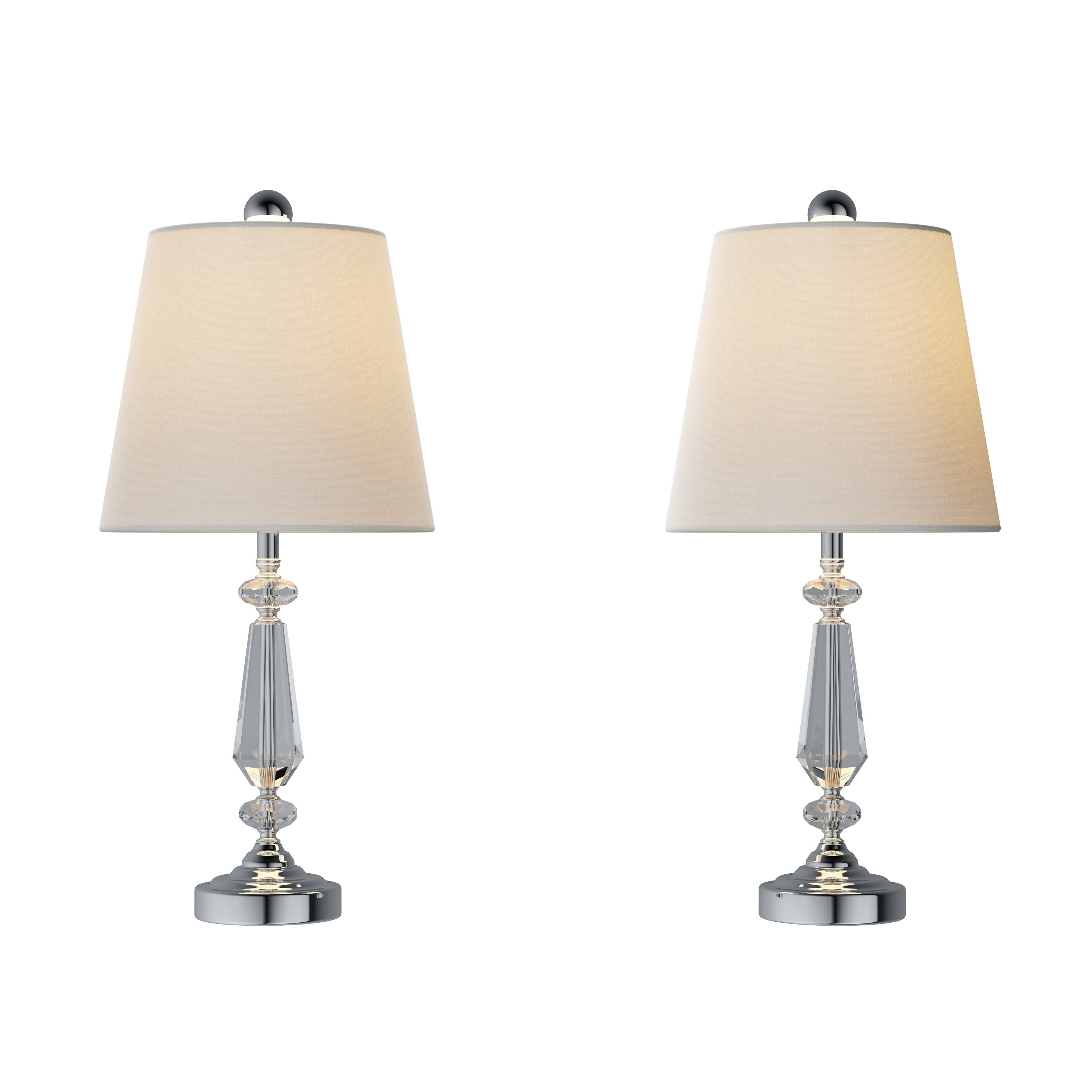 matching table lamp and ceiling shades