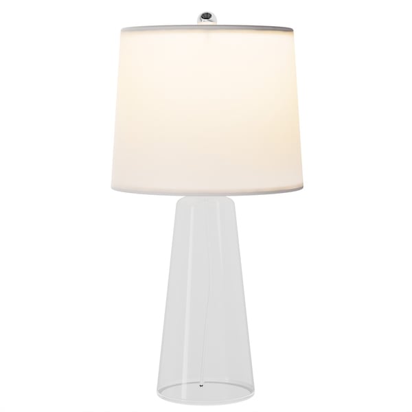 clear glass bedside lamps