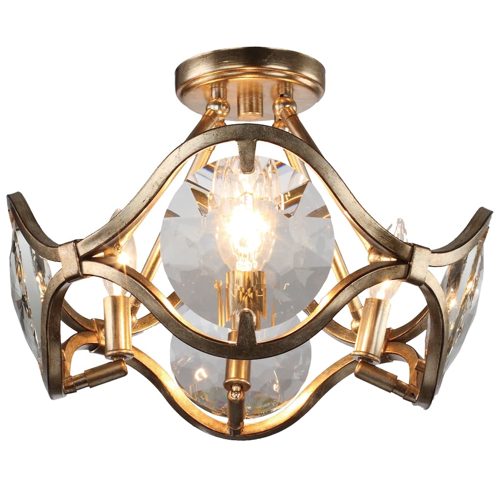 Quincy 4-light Distressed Twilight Flush Mount - distressed twilight - distressed twilight